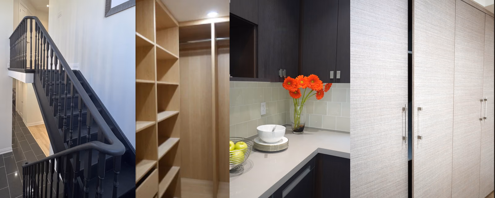 Renovations project photos: staircase, walk-in closet, kitchenette and wardrobe